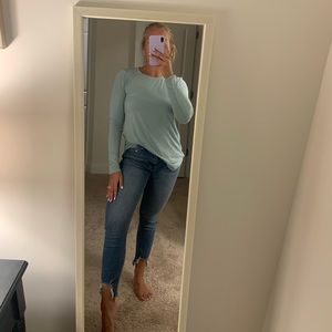 Shop the Mint long sleeve top in blue BRAND NEW (w/o tags)